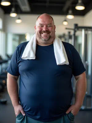 Man enjoying an active lifestyle